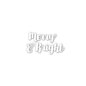Merry & Bright wafer dies, Simon Says Stamp