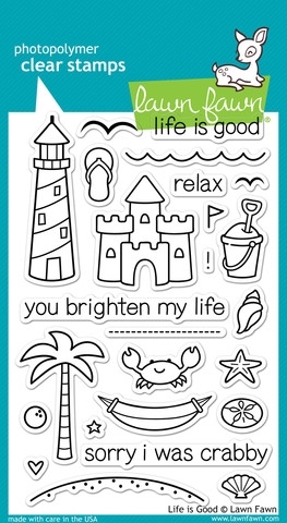 Lawn Fawn Life Is Good Clear Stamps