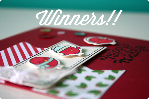 Holiday Card Kit Giveaway Winners