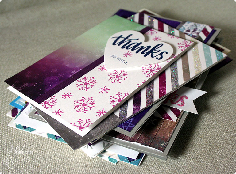 Group of Thank You cards from the January Simon Says Stamp Card Kit | shurkus.com
