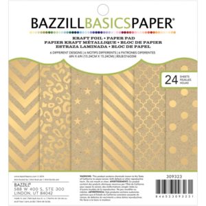 Bazzill KRAFT FOIL Gold Paper Pad