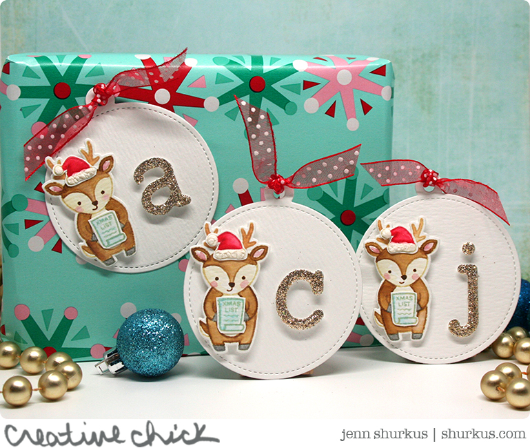 Lawn Fawn Feature: No Line Watercoloring Gift Tags | shurkus.com