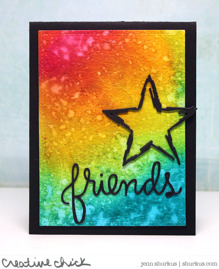 Simon Says Stamp Wednesday Challenge: Rainbow Friendship Card Featuring Simon Says Stamp Exclusive Products | shurkus.com