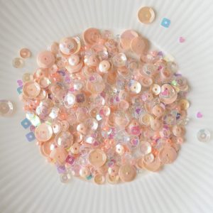 Apricot Blush Sequin Mix, Lucy's Cards