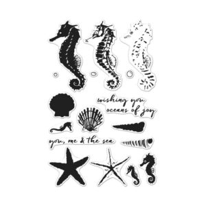 Color Layering Seahorse Clear Stamps, Hero Arts