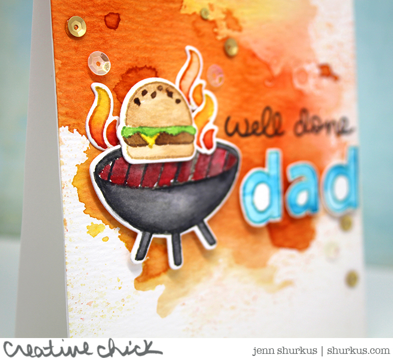 Let's BBQ for Dad, featuring Lawn Fawn | shurkus.com