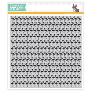 Flamingos Background Cling Stamp, Simon Says Stamp