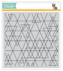 Abstract Triangles Cling Background, Simon Says Stamp