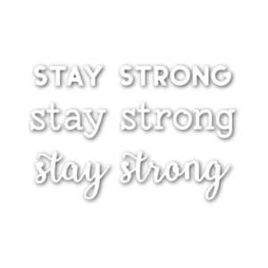 Stay Strong Wafer Dies, Simon Says Stamp