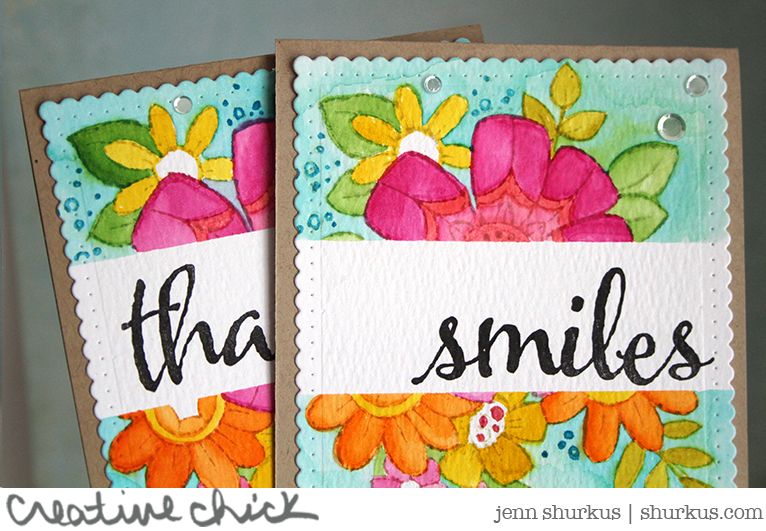 Masked Floral Greetings, Stampendous for Simon Says Stamp Wednesday Challenge | shurkus.com