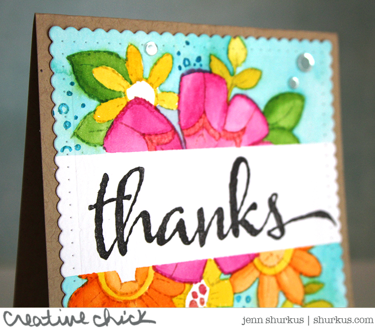 Masked Floral Greetings, Stampendous for Simon Says Stamp Wednesday Challenge | shurkus.com