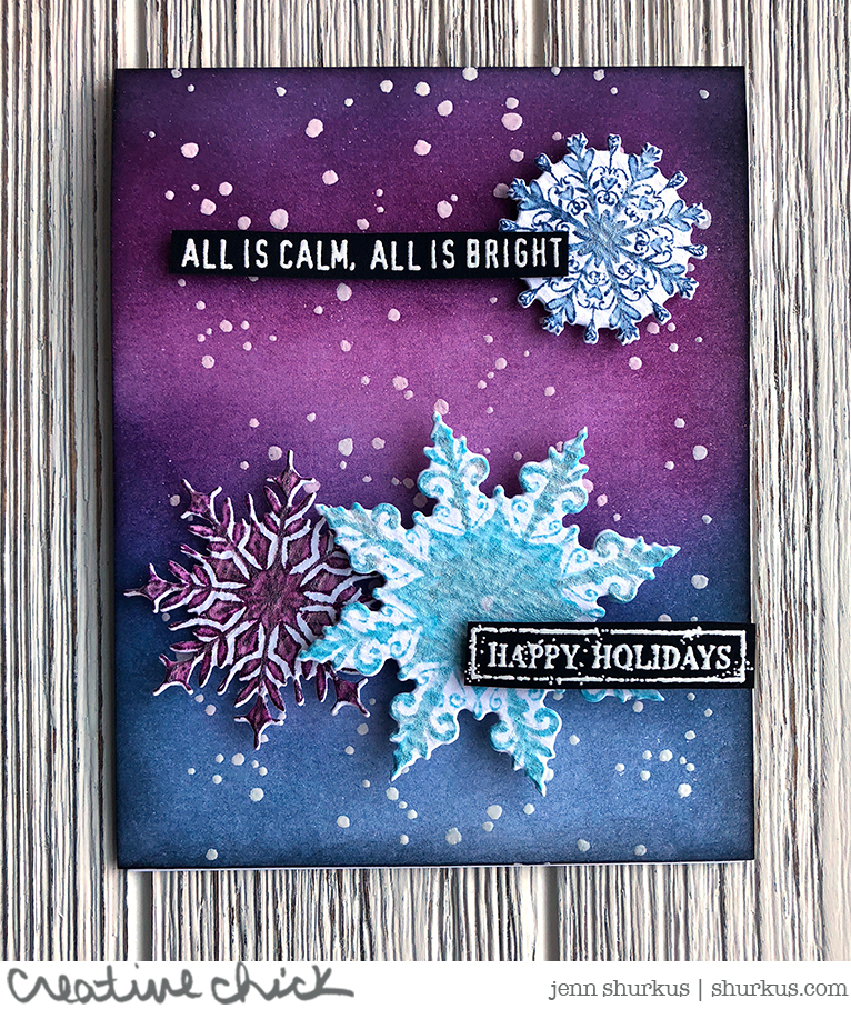 Snowflake Holiday, Tim Holtz {creative chick}