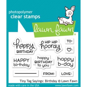 Tiny Tags Sayings: Birthday, Lawn Fawn