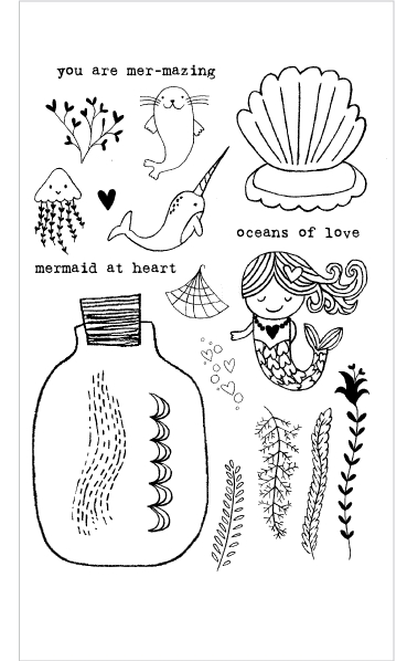 Flora Fauna Mermaid Love