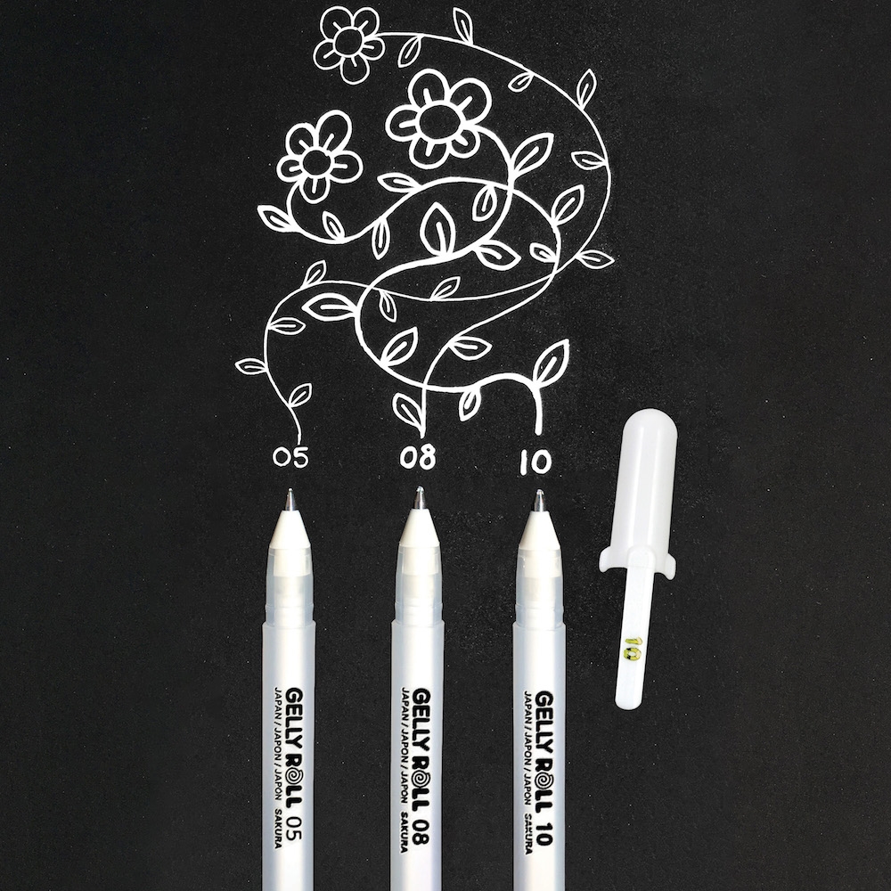 Sakura CLASSIC WHITE Fine Line 05 Gelly Roll Pen