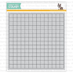 Grid Background Cling Stamp, Simon Says Stamp