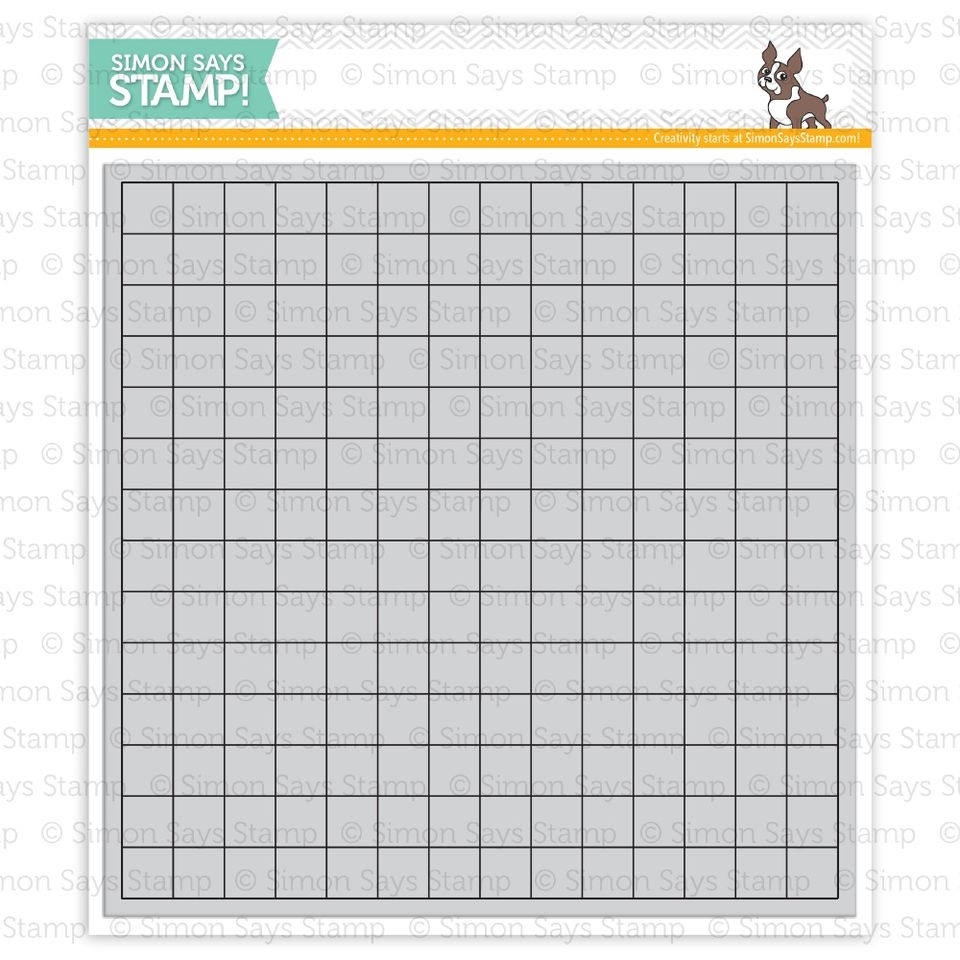 Simon Says Stamp Grid Background Cling Stamp