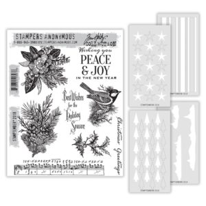 Tim Holtz STAMPTEMBER Exclusive Cling Rubber Stamps and Stencil