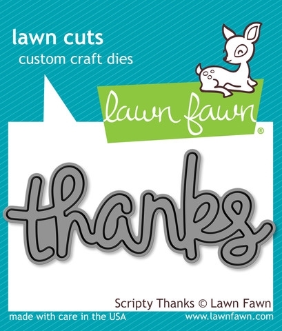 Lawn Fawn Scripty Thanks Lawn Cuts Die