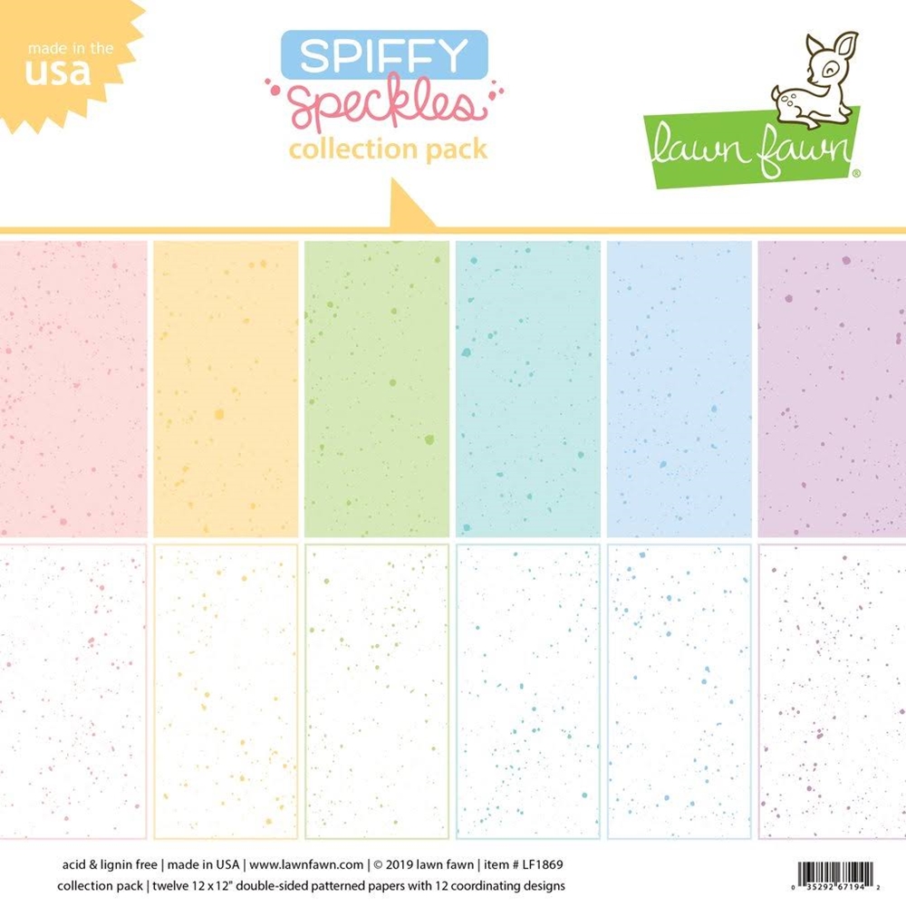 Lawn Fawn, Spiffy Speckles 12x12 Collection Pack