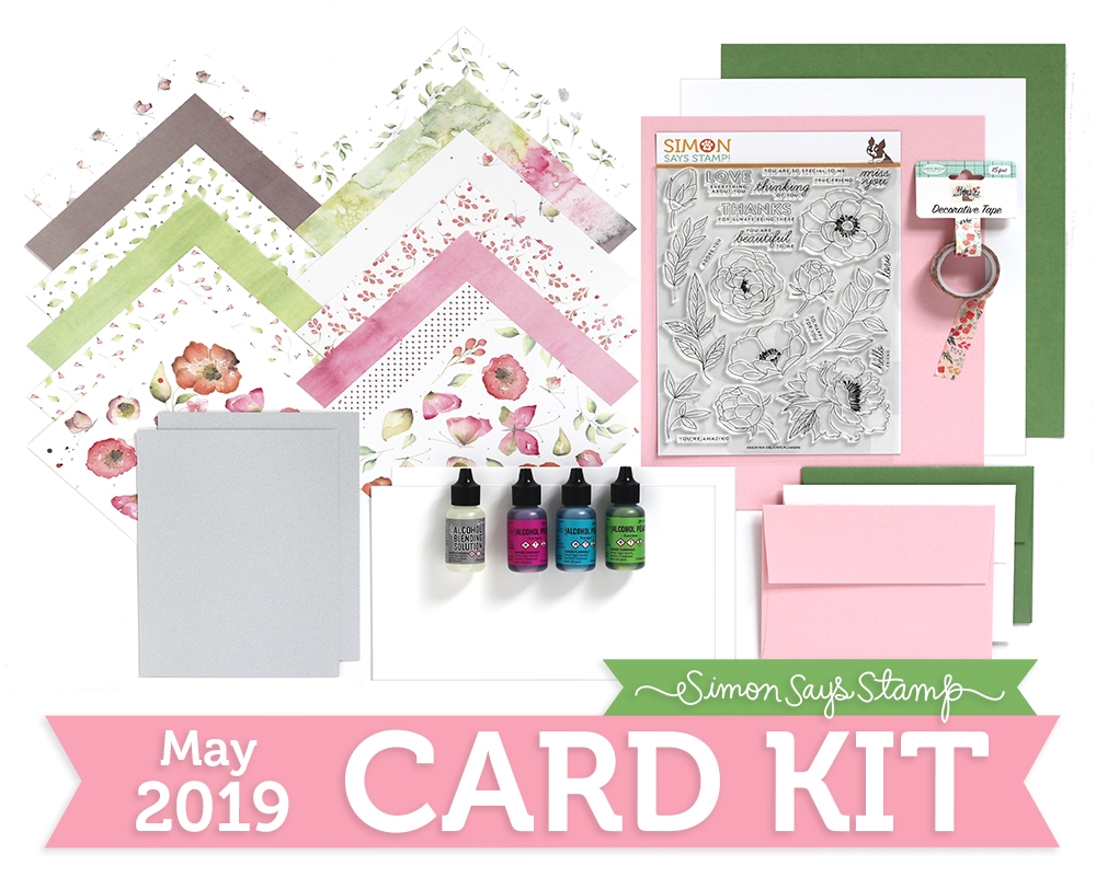 Simon Says Stamp, Delicate Flowers May Card Kit