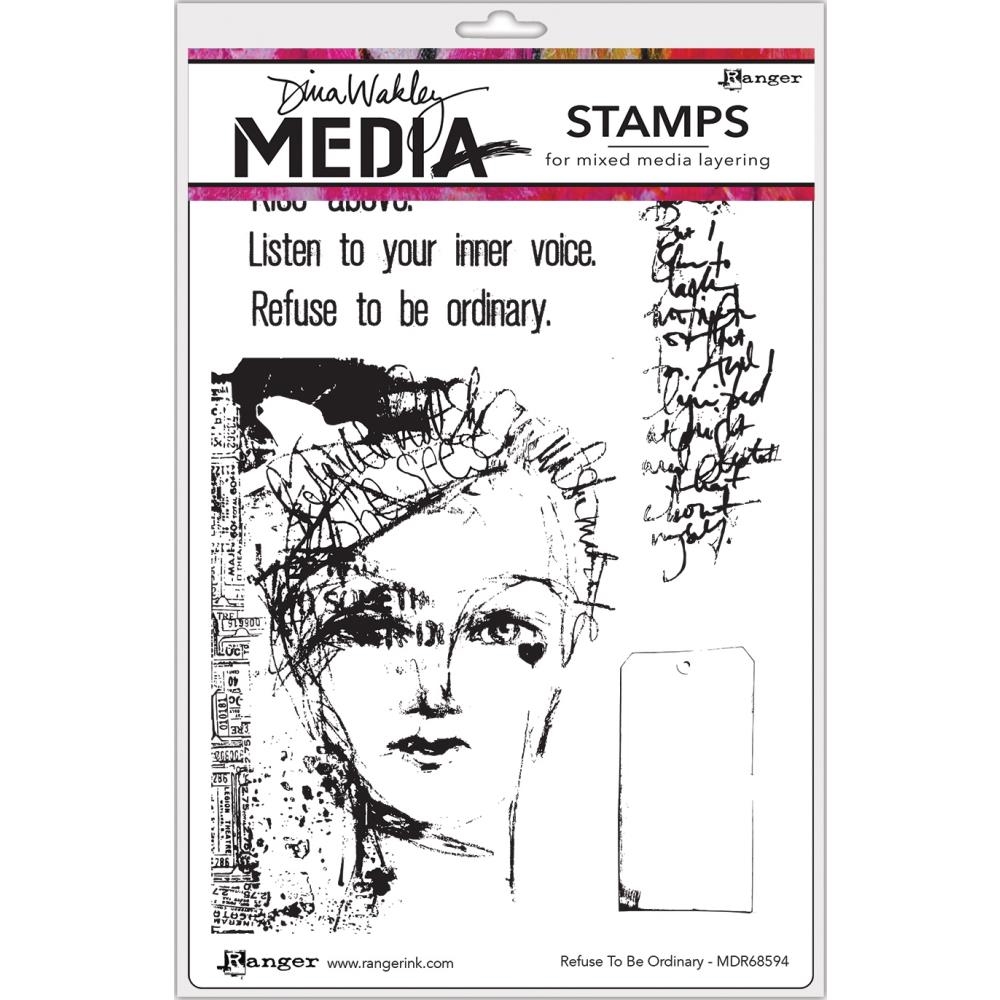 Dina Wakley, Refuse To Be Ordinary Stamps