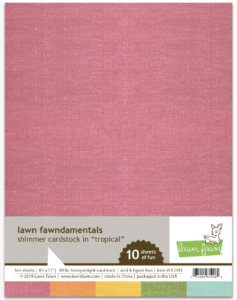 Lawn Fawn, Shimmer Cardstock Tropical