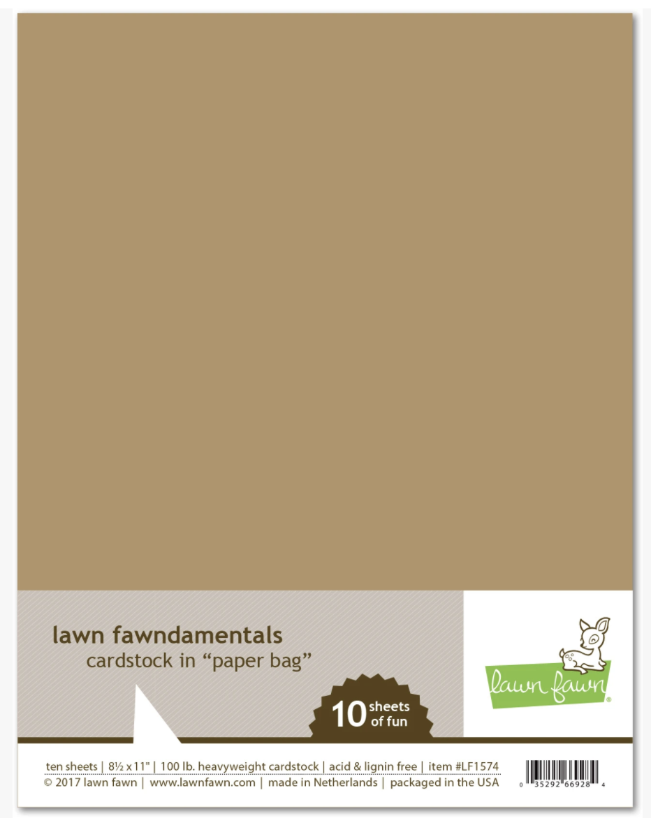 Lawn Fawn, Paper Bag Cardstock