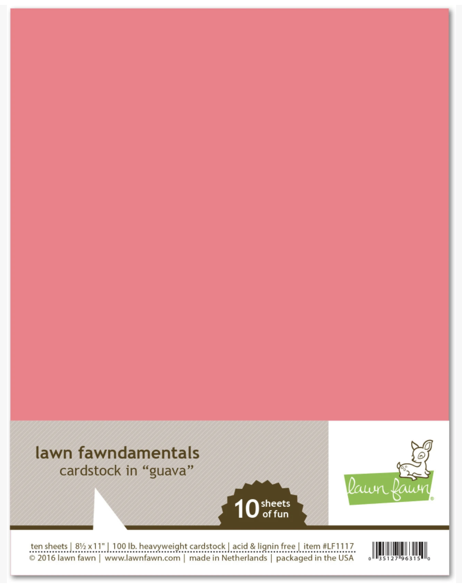 Lawn Fawn, Guava Cardstock