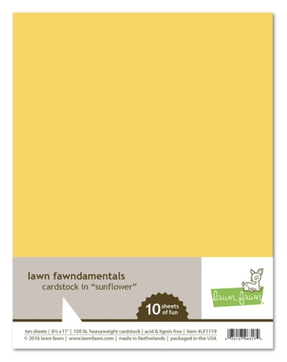 Lawn Fawn, Sunflower Cardstock