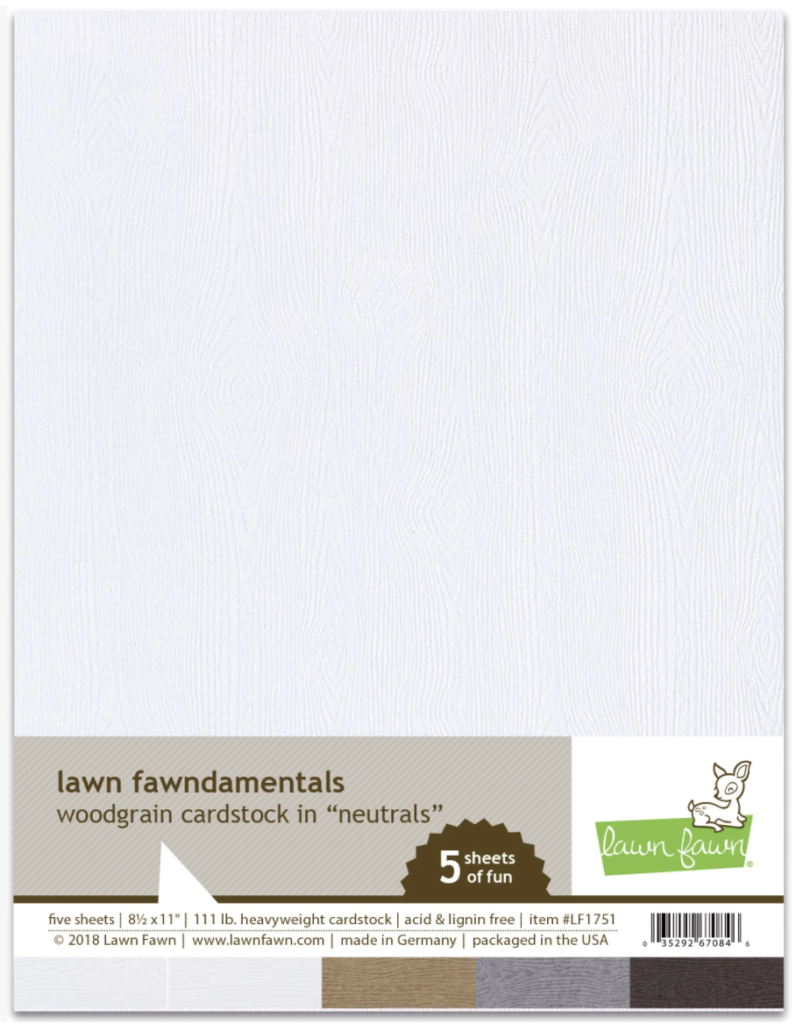 Lawn Fawn, Woodgrain Cardstock- Neutrals