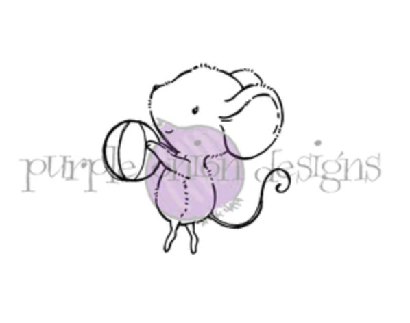 Purple Onion Designs, Dusty (mouse with ball)