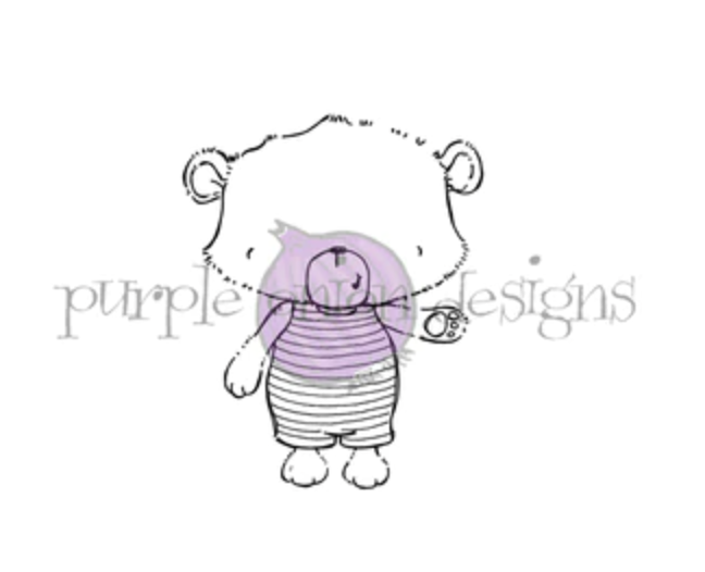 Purple Onion Designs, Sandy (bathing bear)