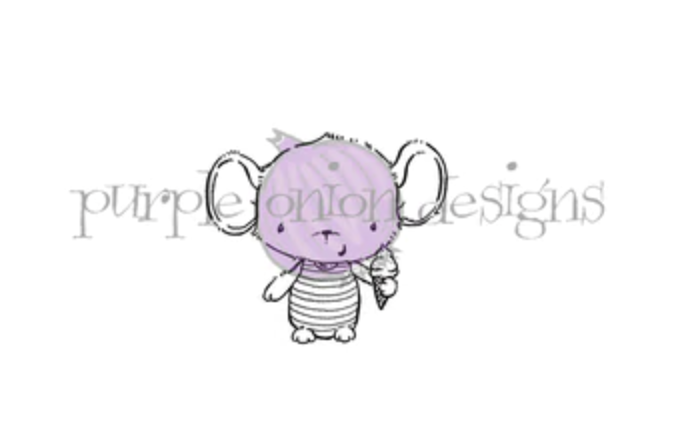 Purple Onion Designs, Shelly (bathing mouse)