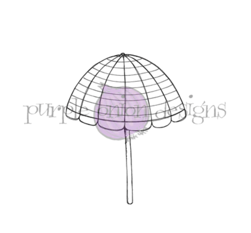 Purple Onion Designs, beach umbrella