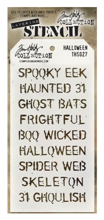 Tim Holtz, Halloween Layering Stencil THS027