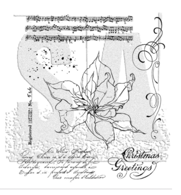 Tim Holtz/Stamper Anonymous, Poinsettia