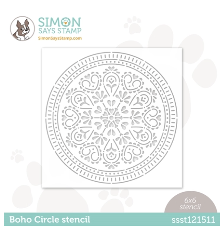 Simon Says Stamp, Boho Circle Stencil