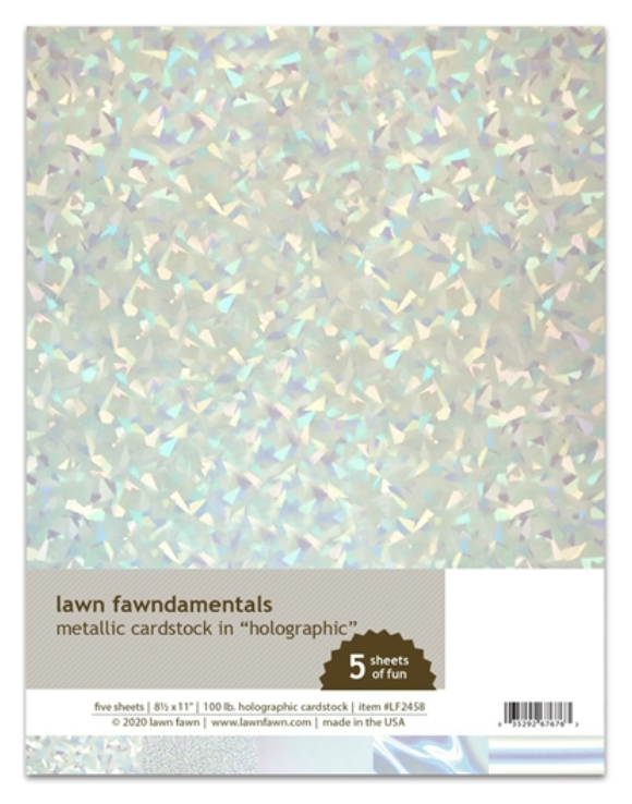 Lawn Fawn, Holographic Metallic Cardstock
