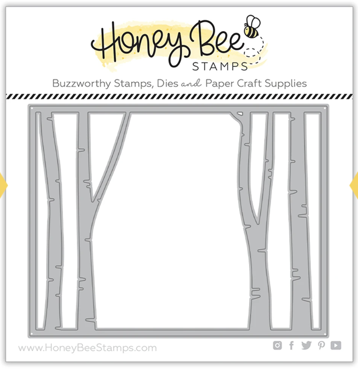 Honeybee Stamps, Birch A2 Cover Plate - Top