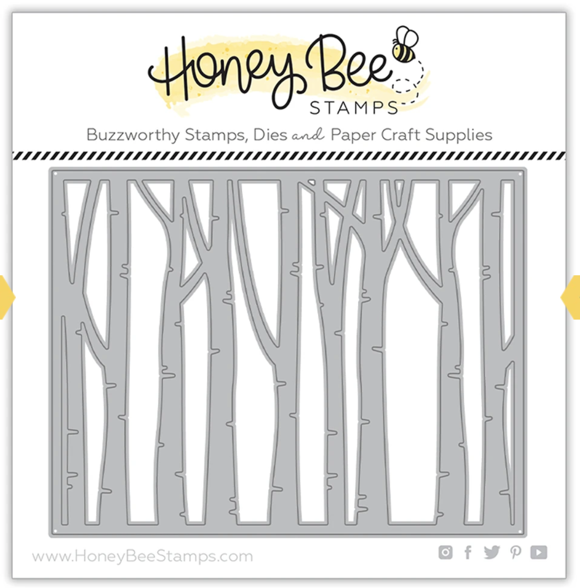 Honeybee Stamps, Birch A2 Cover Plate - Base
