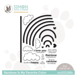 Simon Says Stamp, Rainbow is my favorite color