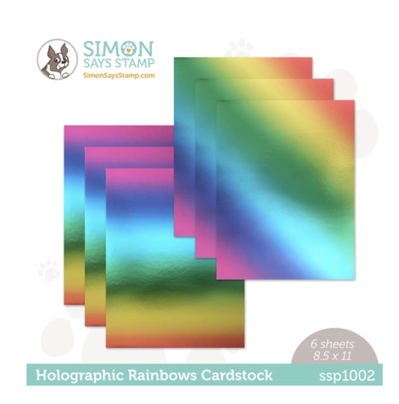 Simon Says Stamp, Holographic Rainbow Cardstock