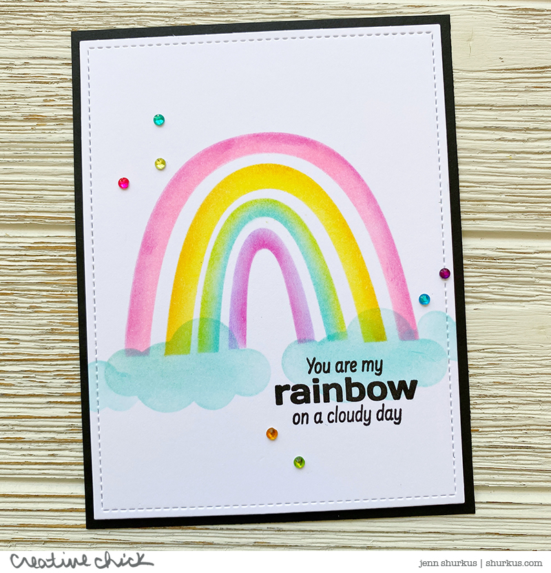 Holographic Rainbow Card StockMFT Stampssupplies