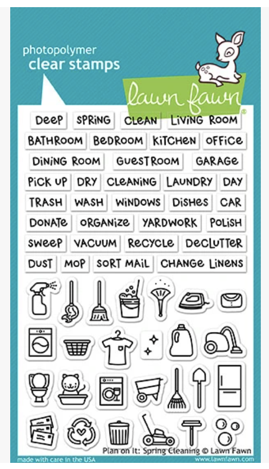 Lawn Fawn, Plan on it: Spring cleaning