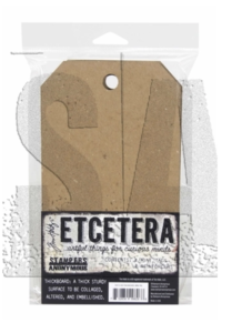 Tim Holtz/ Stampers Anonymous, Etcetera MINI TAG Thickboards