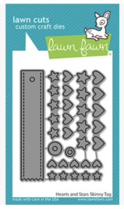 Lawn Fawn, Hearts and Stars Skinny Tag