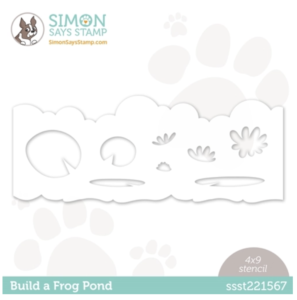 Simon Says Stamp, Build a Frog Pond stencil