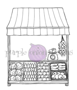 Purple Onion Designs, Produce Stand