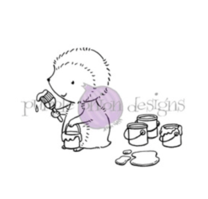 Purple Onion Designs/Stacey Yacula, Polly (Hedgehog with paint brush and cans)